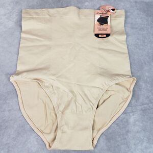 Shapermint Essentials Shaper Panty 54008 Beige Women 3XL High-Waisted Shape Wear